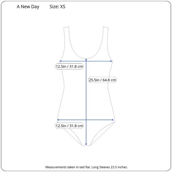 A New Day Womens Long Sleeves Swim Wear Rust Color Stretchy Body Suit Size XS - Picture 4 of 9